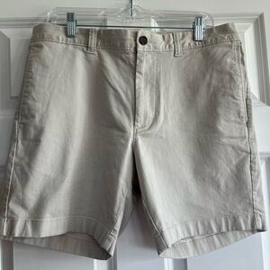 J. Crew Tan Flat Front Shorts Classic Summer Style